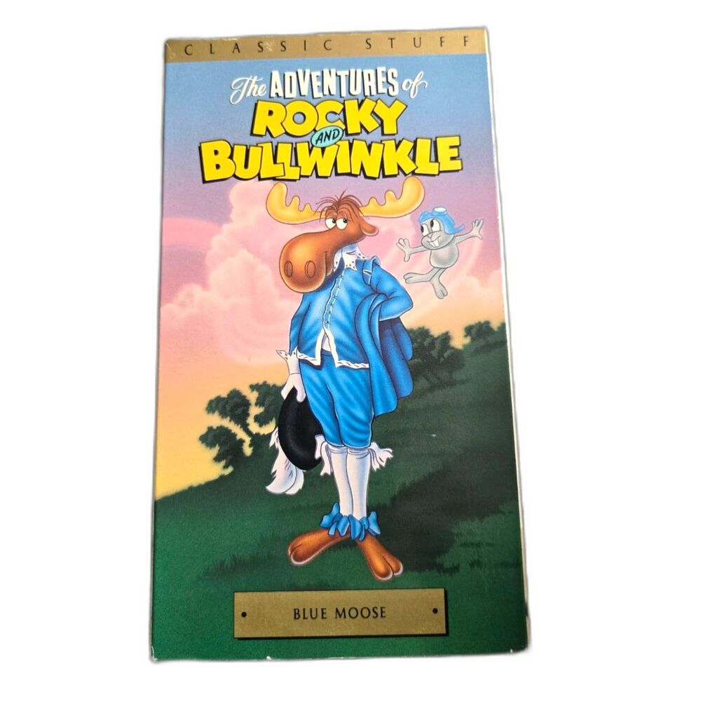 The Adventures of Rocky & Bullwinkle Blue Moose VHS 1991 Vintage Cartoon